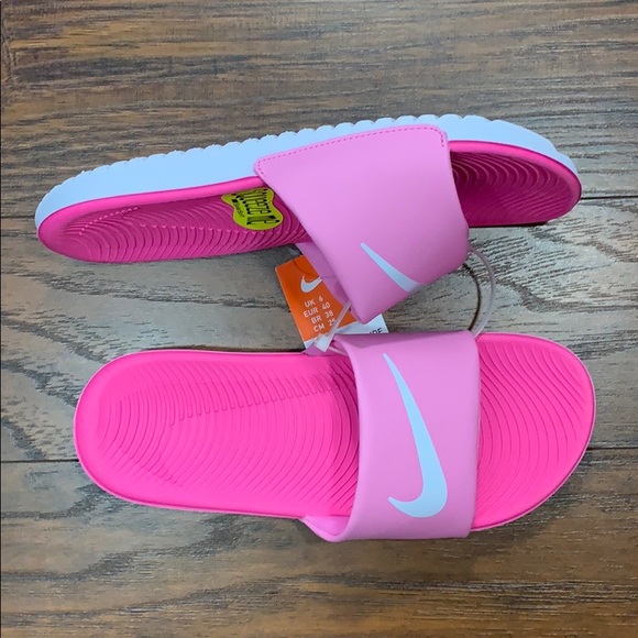 NIKE WMNS KAWA SLIDE Psychic Pink/White - Picture 6 of 16